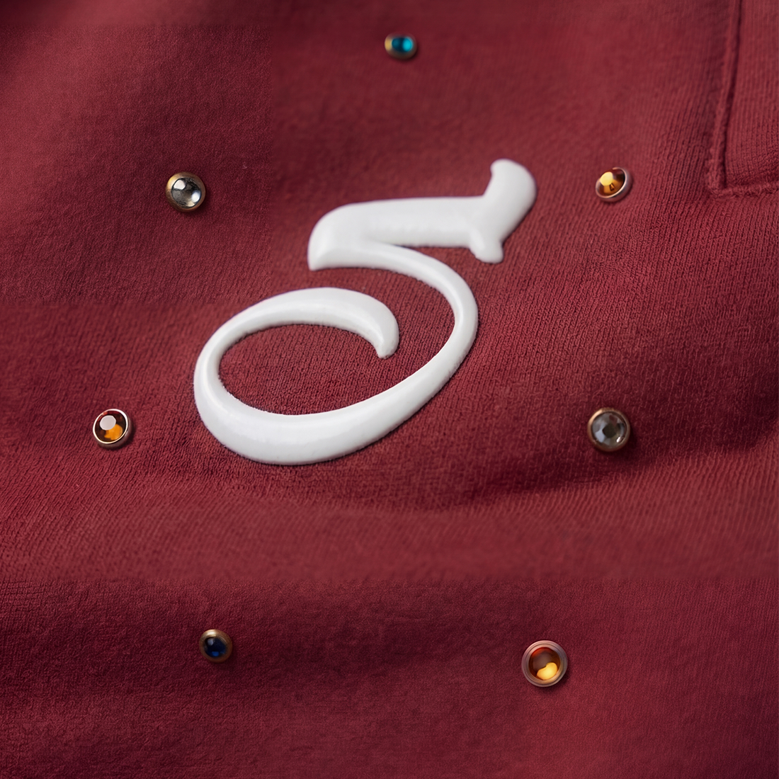 OPEN LEG JOGGER BORDEAUX-RED