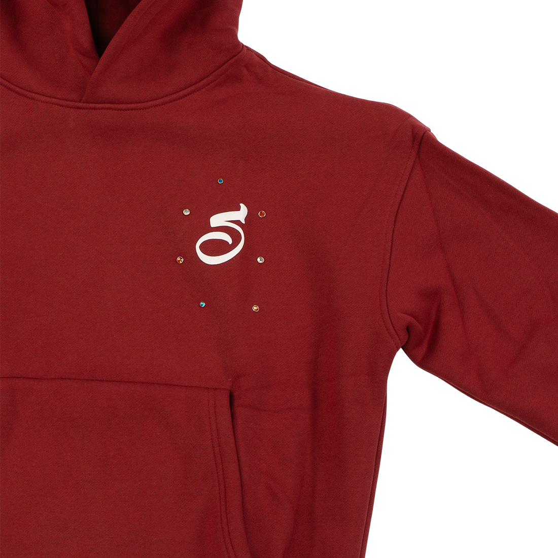 HOODIE BORDEAUX-RED SALITE