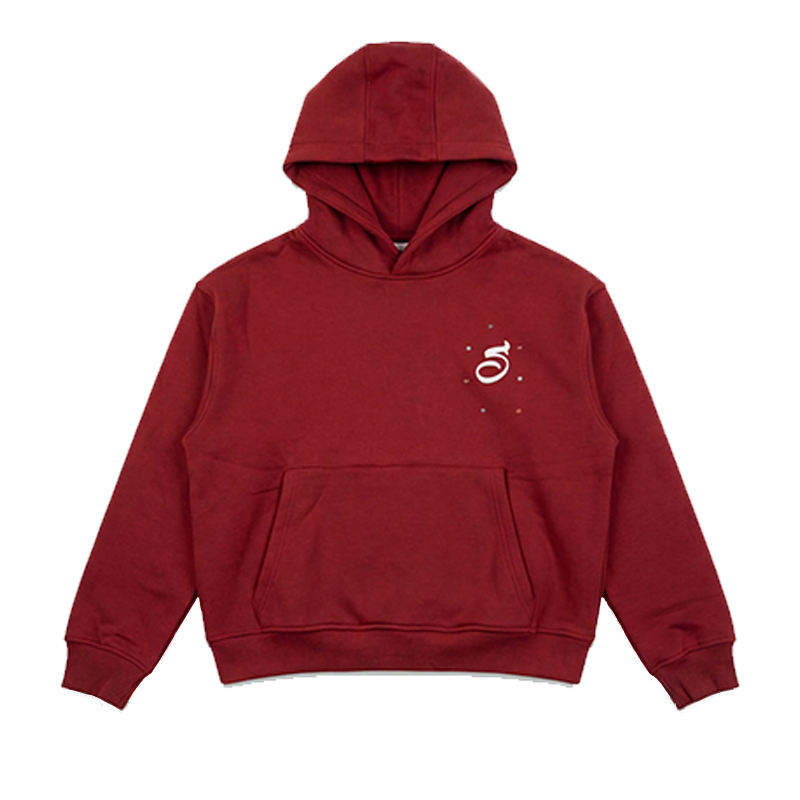 HOODIE BORDEAUX-RED SALITE